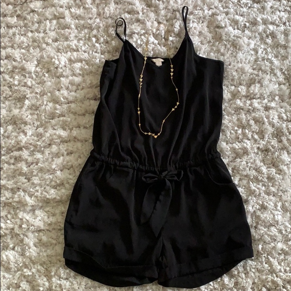 J Crew black romper